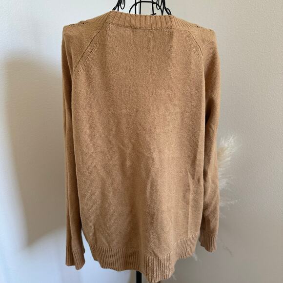 Lilly Pulitzer Esma Crewneck Pointelle Knit Pullover Sweater Medium - Picture 3 of 5